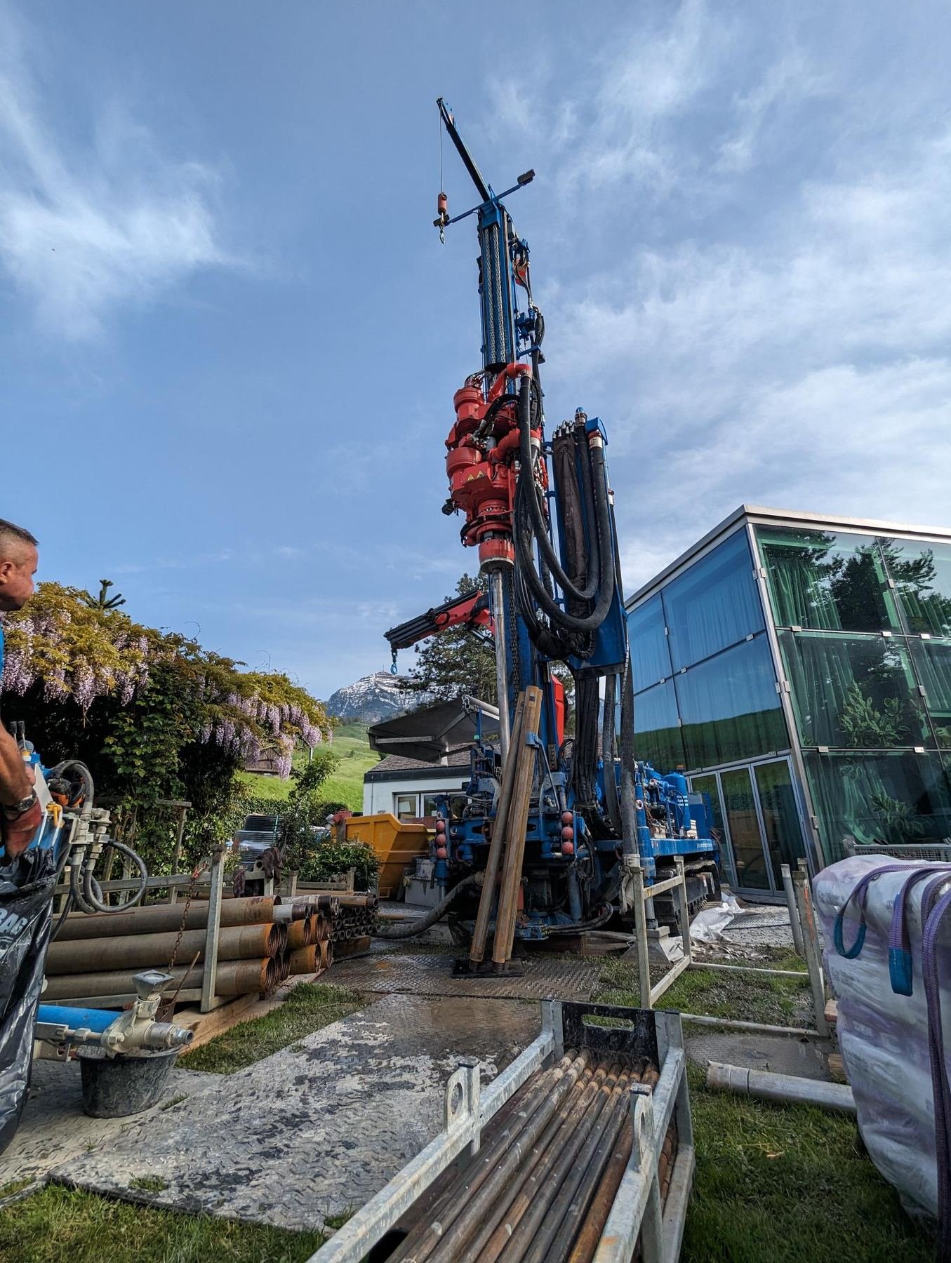 Aqua-Bohr Maschinen im Baustelleneinsatz